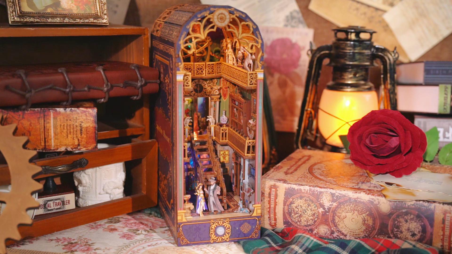 Amazon.com: Tonecheer DIY Book Nook Kit for Adults, 3D Wooden